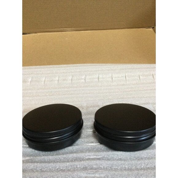 96 pc Empty Jars with Lids 2.5 inch black DIY Craft Container - Picture 3 of 7